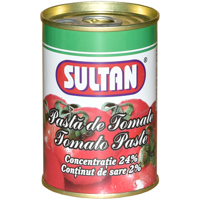 SULTAN Pasta de Tomate Cutie Concentratie 24% 155 g - WALTI WALTI