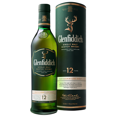 GLENFIDDICH 12YO Whisky 40% SGR 0,7 L - WALTI WALTI