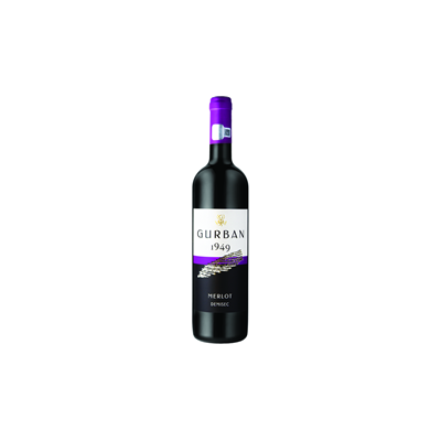 GURBAN Merlot Vin Rosu Demisec SGR 0,75 L - WALTI WALTI