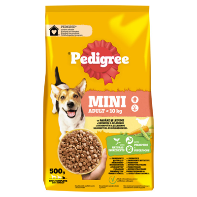 Pedigree Hrana Uscata Caini Adulti Pasare & Legume 500 g - WALTI WALTI