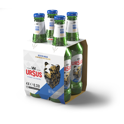 URSUS Premium Bere fara Alcool SGR 4 x 330 ml - WALTI WALTI