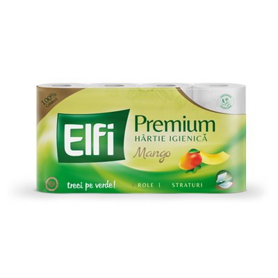 Elfi Hartie Igienica Mango 3 Straturi 8 role - WALTI WALTI