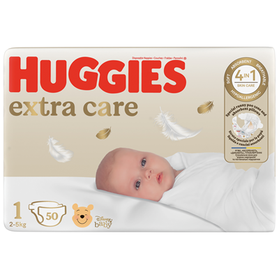 HUGGIES 50 Scutece Extra Care Nr. 1 2-5 Kg - WALTI WALTI