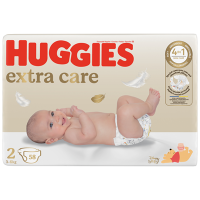 HUGGIES 58 Scutece Extra Care Nr 2 3-6 Kg - WALTI WALTI