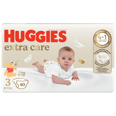 HUGGIES 40 Scutece Extra Care Nr 3 6-10 Kg - WALTI WALTI