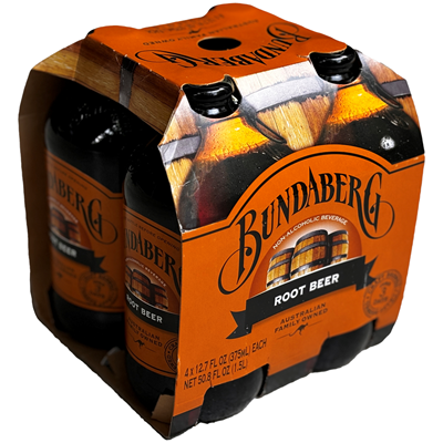BUNDABERG Bautura Carbogazoasa Root Beer SGR 4 x 375 ml - WALTI WALTI