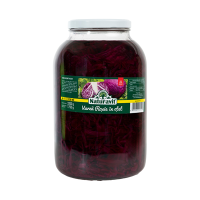 Naturavit Varza Rosie in Otet 3,720 Kg - WALTI WALTI