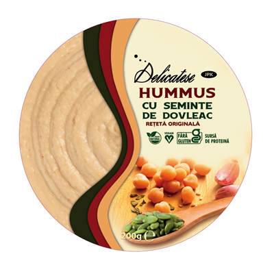 Delicatese Humus cu Seminte de Dovleac 200 g - WALTI WALTI