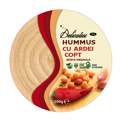 Delicatese Humus cu Ardei Copt 200 g - WALTI WALTI