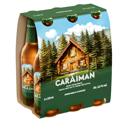 CARAIMAN Bere Blonda Sticla SGR 6 x 0,33 L - WALTI WALTI