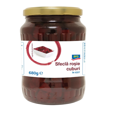 Sfecla Rosie Cuburi 680 g - WALTI WALTI