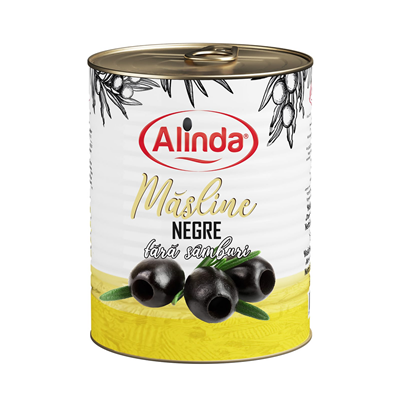 Alinda Masline Negre fara Samburi 360 g - WALTI WALTI