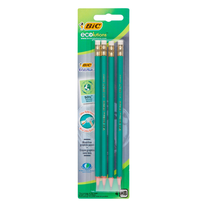 BiC Eco Creion Flexibil 655 Hb cu Guma 4 bucati WALTI