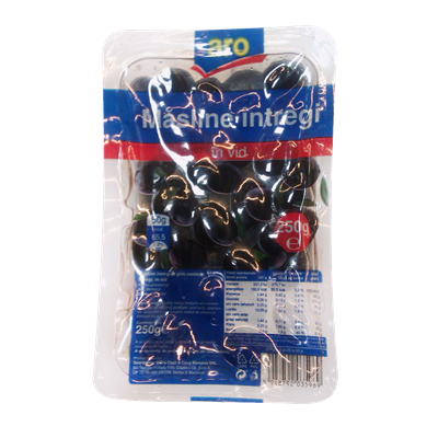 Masline Negre Calibru 351-380 250 g - WALTI WALTI