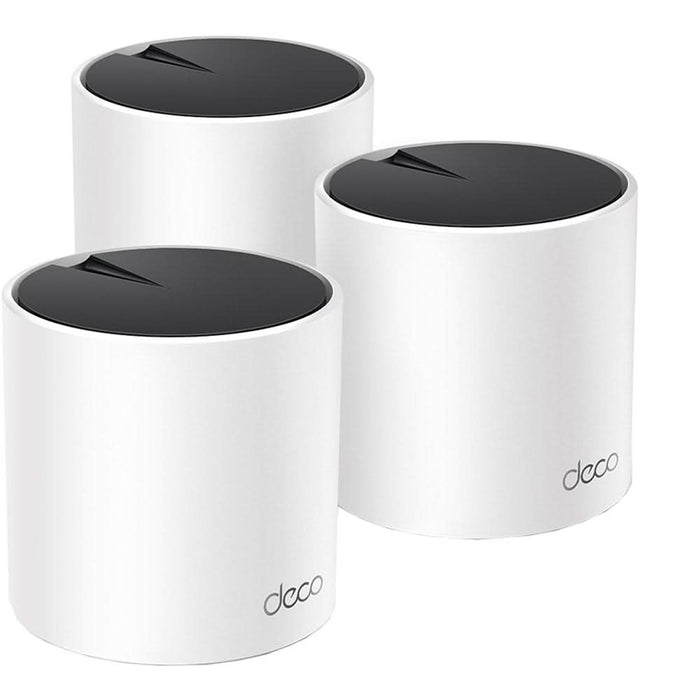 Sistem Wireless Mesh TP-LINK Deco X55 AX3000, Wi-Fi 6, Dual-Band 574 + 2402 Mbps, 3 buc, alb - WALTI WALTI