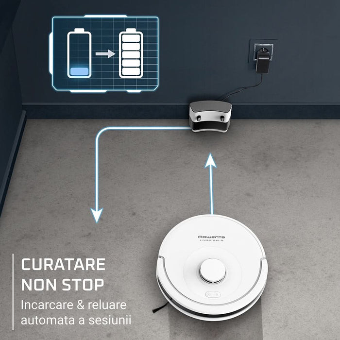 Aspirator robot ROWENTA X-Plorer Serie 90 Animal&Allergy RR8777WH, 0.26l, autonomie max 270 min, alb - WALTI WALTI