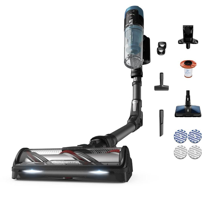 Aspirator vertical ROWENTA X-Force Flex 14.80 RH9BC1WO, 0.6l, autonomie max 90 min, albastru inchis-negru WALTI