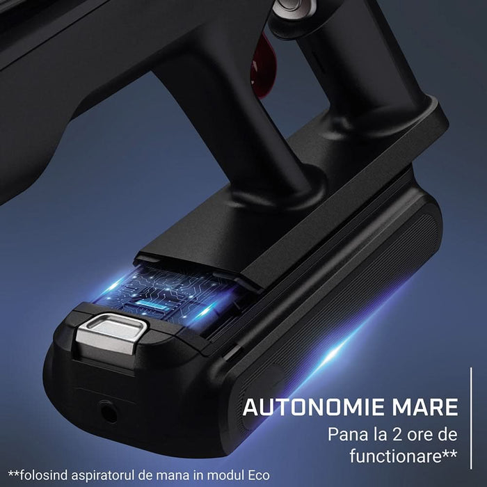 Aspirator vertical ROWENTA X-Force Flex 16.60 RH9C71E0, 0.65l, 25.2V, autonomie max 120 min, negru WALTI
