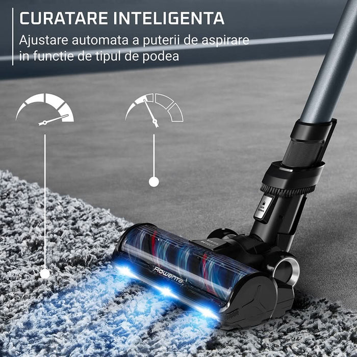 Aspirator vertical ROWENTA X-Force Flex 16.60 RH9C71E0, 0.65l, 25.2V, autonomie max 120 min, negru WALTI