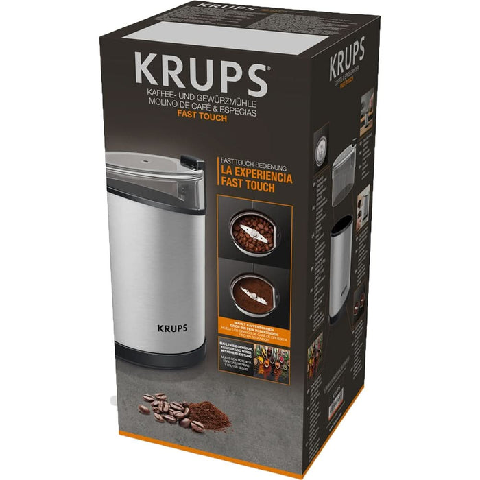 Rasnita cafea KRUPS GX204D10, 75g, 200W, argintiu-negru WALTI