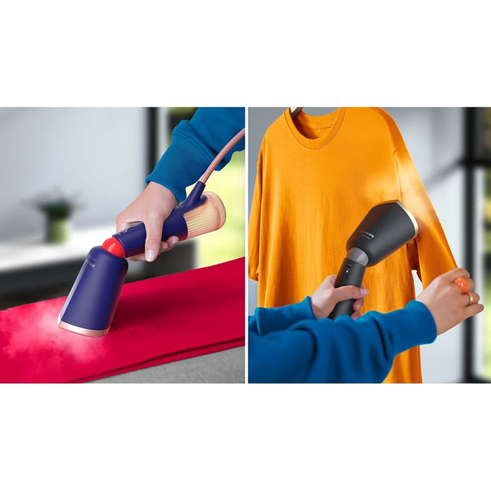 Aparat de calcat vertical PHILIPS Seria 5000 STH5030/20, 1400W, 24g/min, 200ml, albastru inchis-roz WALTI