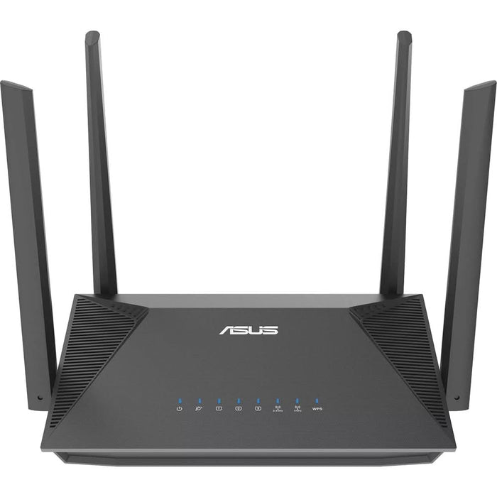 Router Wireless Gigabit ASUS RT-AX52 AX1800, Wi-Fi 6, Dual-Band 574 + 1201 Mbps, negru WALTI