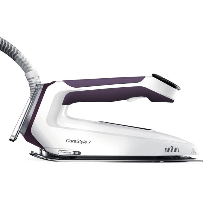 Statie de calcat BRAUN CareStyle 7 IS7266VI, 2700W, 550g/min, 2l, talpa Eloxal, alb-violet WALTI