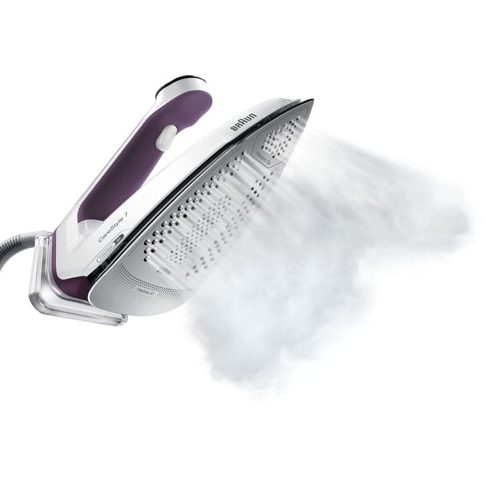 Statie de calcat BRAUN CareStyle 7 IS7266VI, 2700W, 550g/min, 2l, talpa Eloxal, alb-violet WALTI
