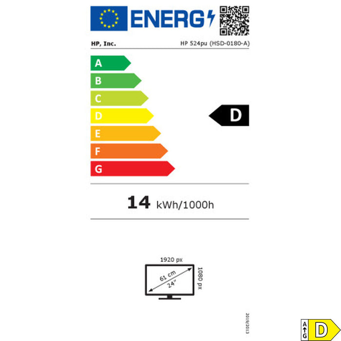 Monitor HP 9D9V7AA#ABB Full HD 24" - WALTI WALTI