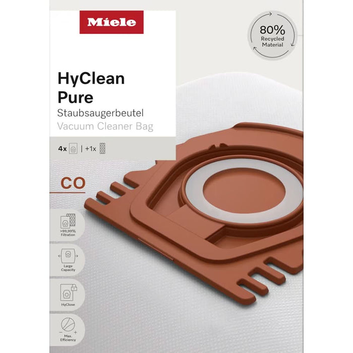 Kit aspirator MIELE HyClean Pure CO: 4 saci + filtru evacuare WALTI