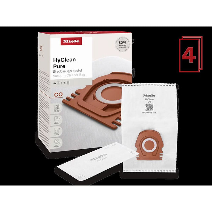 Kit aspirator MIELE HyClean Pure CO: 4 saci + filtru evacuare WALTI