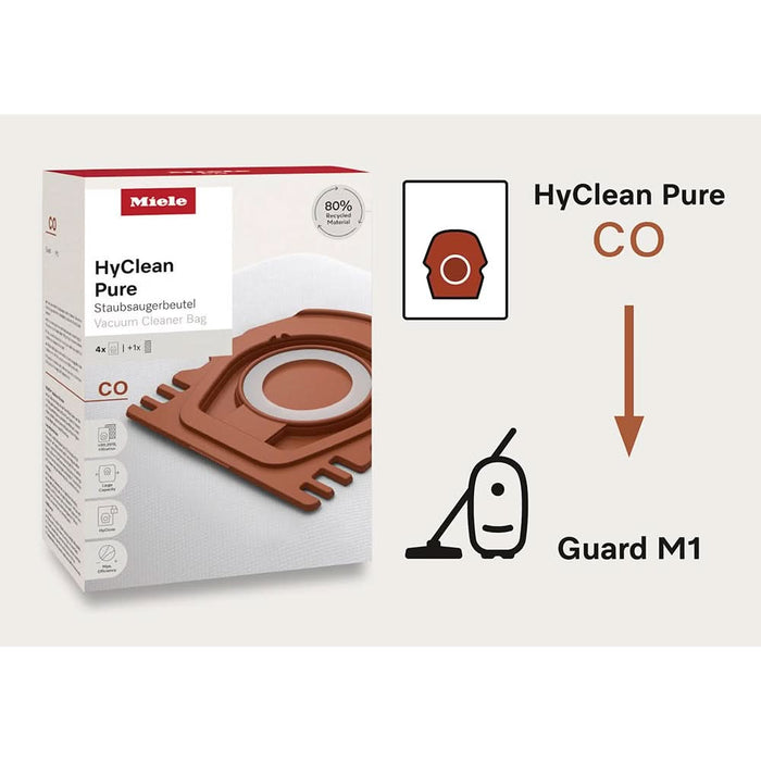 Kit aspirator MIELE HyClean Pure CO: 4 saci + filtru evacuare WALTI