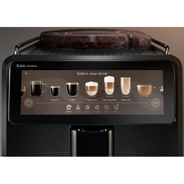 Espressor automat SAECO Xelsis Suprema SM8889/00, 1.7l, 1500W, 15 bar, HygieSteam, AquaClean, argintiu-negru WALTI