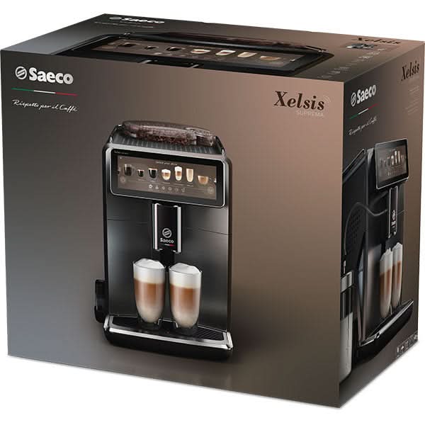 Espressor automat SAECO Xelsis Suprema SM8889/00, 1.7l, 1500W, 15 bar, HygieSteam, AquaClean, argintiu-negru WALTI