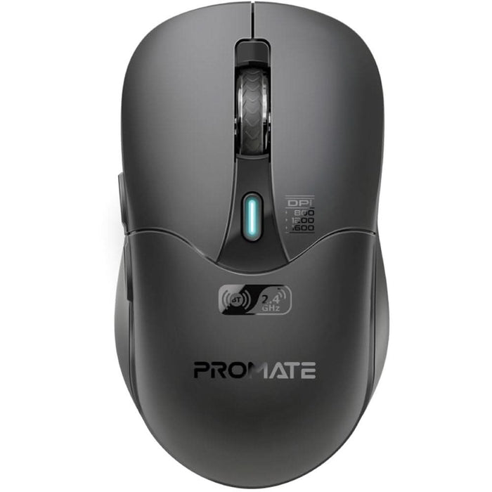 Mouse Wireless PROMATE Samo, Dual Mode, 1600 dpi, Bluetooth, negru WALTI