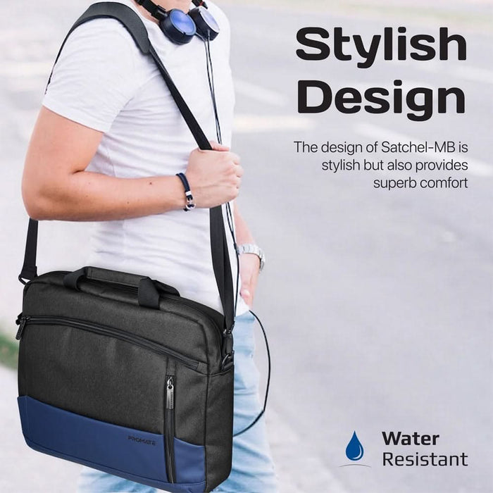 Geanta laptop PROMATE SATCHEL-MB, 15.6", albastru inchis WALTI