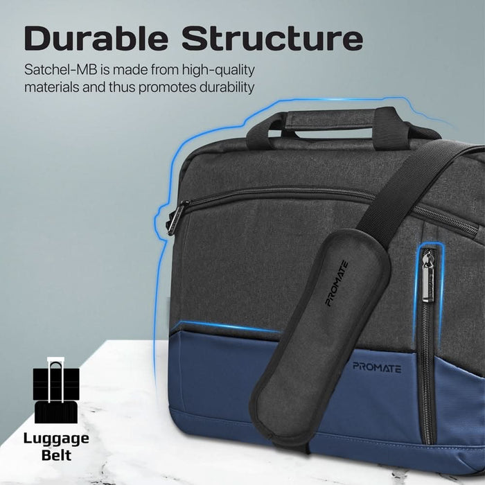 Geanta laptop PROMATE SATCHEL-MB, 15.6", albastru inchis WALTI