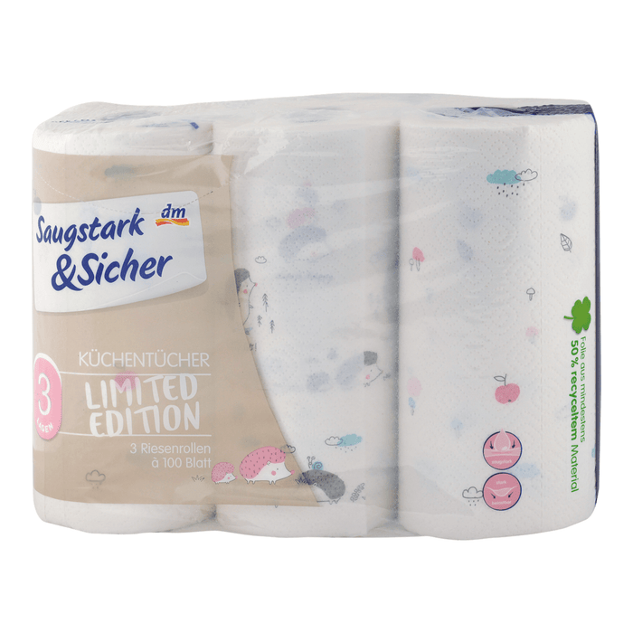 Saugstark&Sicher Prosop de hârtie pentru bucătărie, 3 buc WALTI