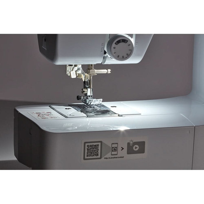 Masina de cusut BROTHER X40S, 850imp/min, 40 programe, alb-mov WALTI
