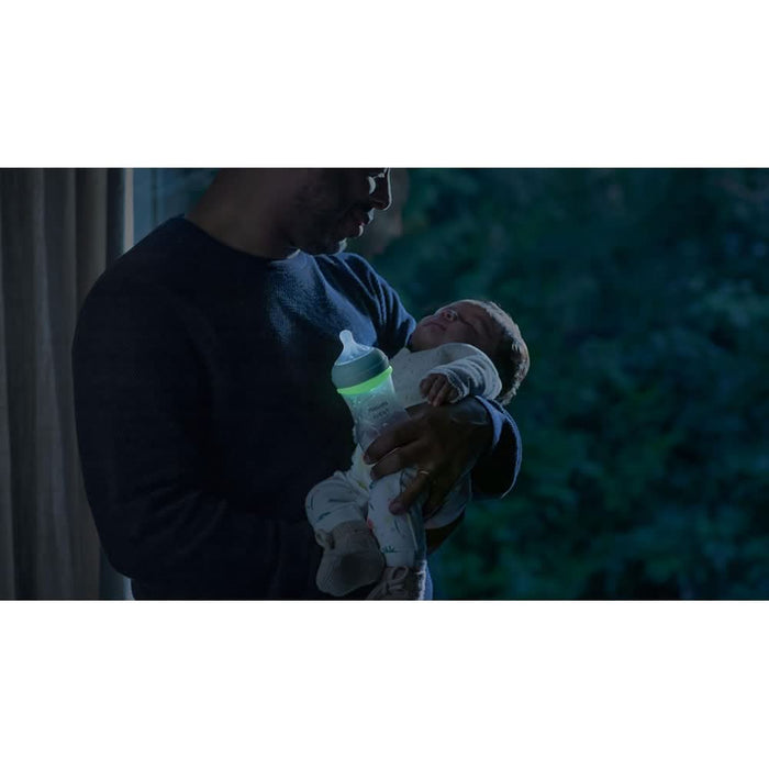 Set PHILIPS AVENT Natural Response SCD838/17, flux mediu, 0 luni+, 260ml, albastru-verde WALTI