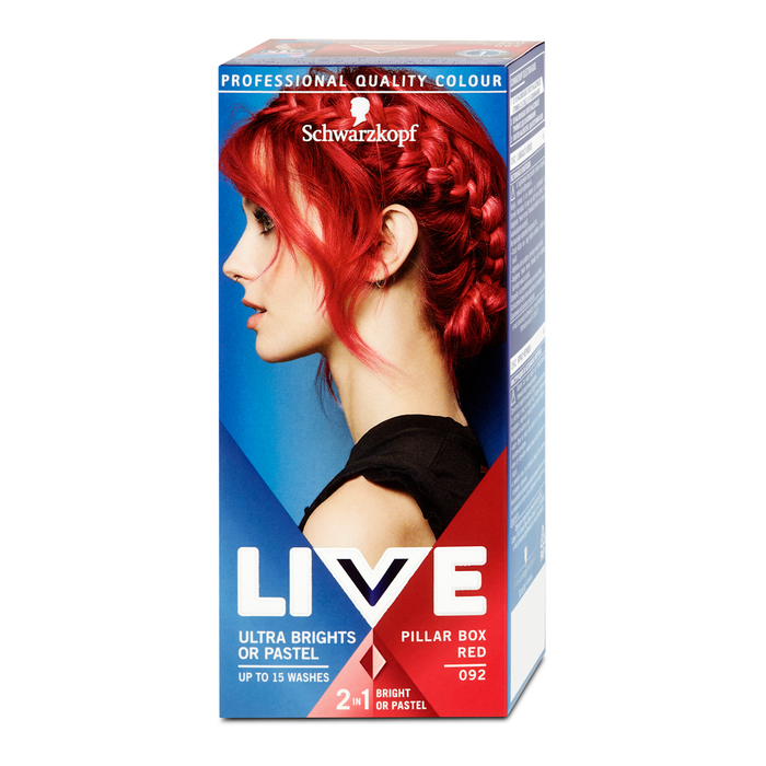 Schwarzkopf LIVE Vopsea de păr semi-permanentă 92 Pillar Box Red, 1 buc WALTI