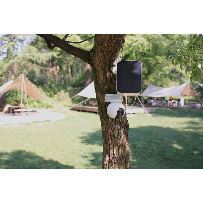 Kit Camera IP 4G EZVIZ EB8, 2K, panou solar , 10400 mAh, Smart IR, Motion Detection, alb WALTI