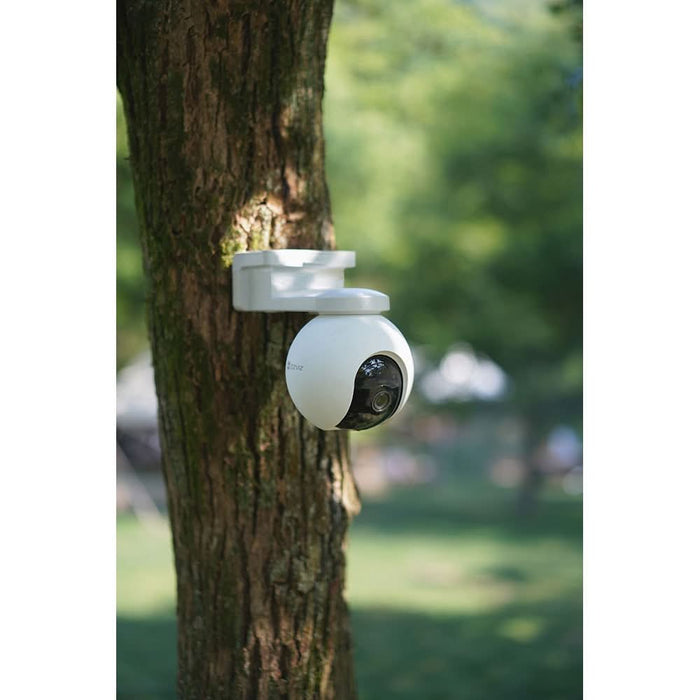 Kit Camera IP 4G EZVIZ EB8, 2K, panou solar , 10400 mAh, Smart IR, Motion Detection, alb WALTI