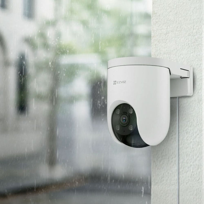 Camera IP Wireless EZVIZ H8c Pro, 4K, 8MP, IR 30m, sirena, microfon, Auto-Zoom Tracking, alb WALTI