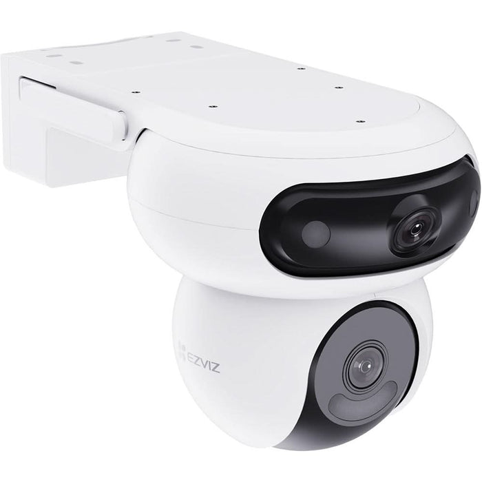 Camera IP Wireless exterior EZVIZ H90 Dual, 4+4MP, 1620p, IR, Night Vision, Auto Tracking, Detectarea formei umane/vehiculului AI, alb WALTI