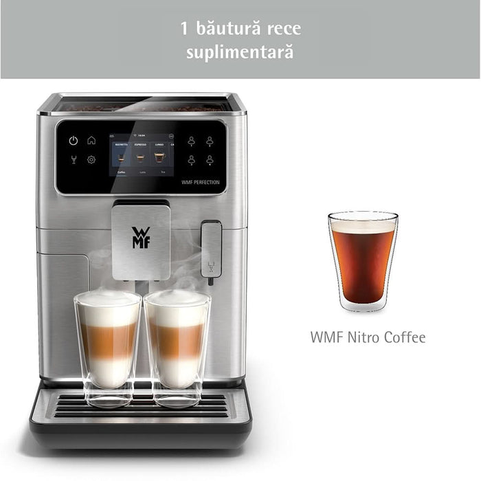 Espressor automat WMF Perfection 660 CP813D10, 3l, 1550W, 15 bar, argintiu-negru WALTI