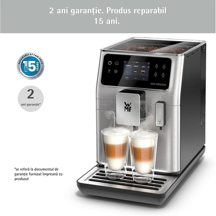 Espressor automat WMF Perfection 660 CP813D10, 3l, 1550W, 15 bar, argintiu-negru WALTI