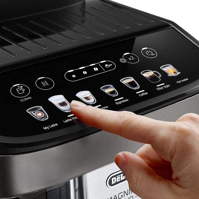 Espressor automat DELONGHI Magnifica Evo ECAM290.81.TB, 1.8l, 1450W, 15 bar, argintiu inchis-negru WALTI
