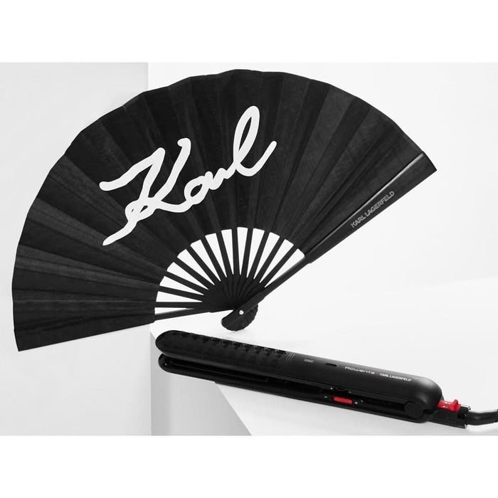 Placa de indreptat parul ROWENTA Karl Lagerfeld SF323LF0, 230 grade, invelis ceramic, negru WALTI