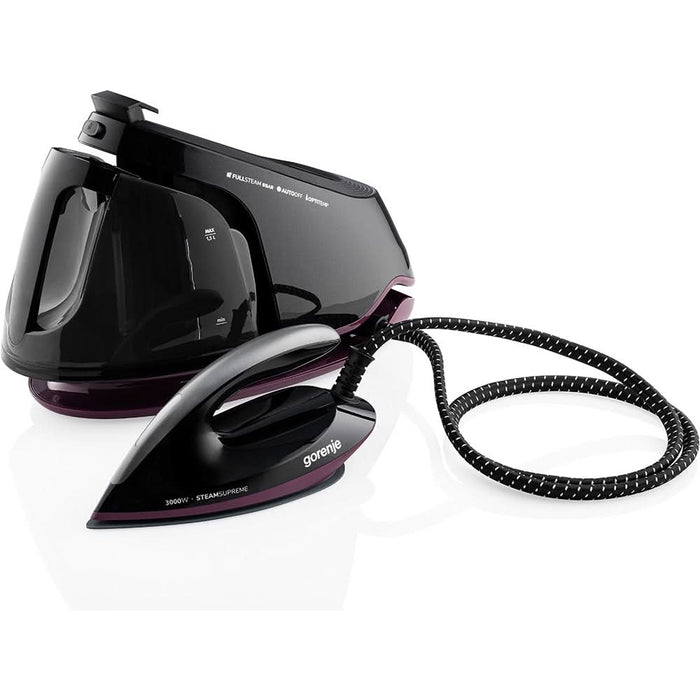 Statie de calcat GORENJE SGD3000BKV, 3000W, 480g/min, 1500ml, talpa ceramica, negru-mov WALTI